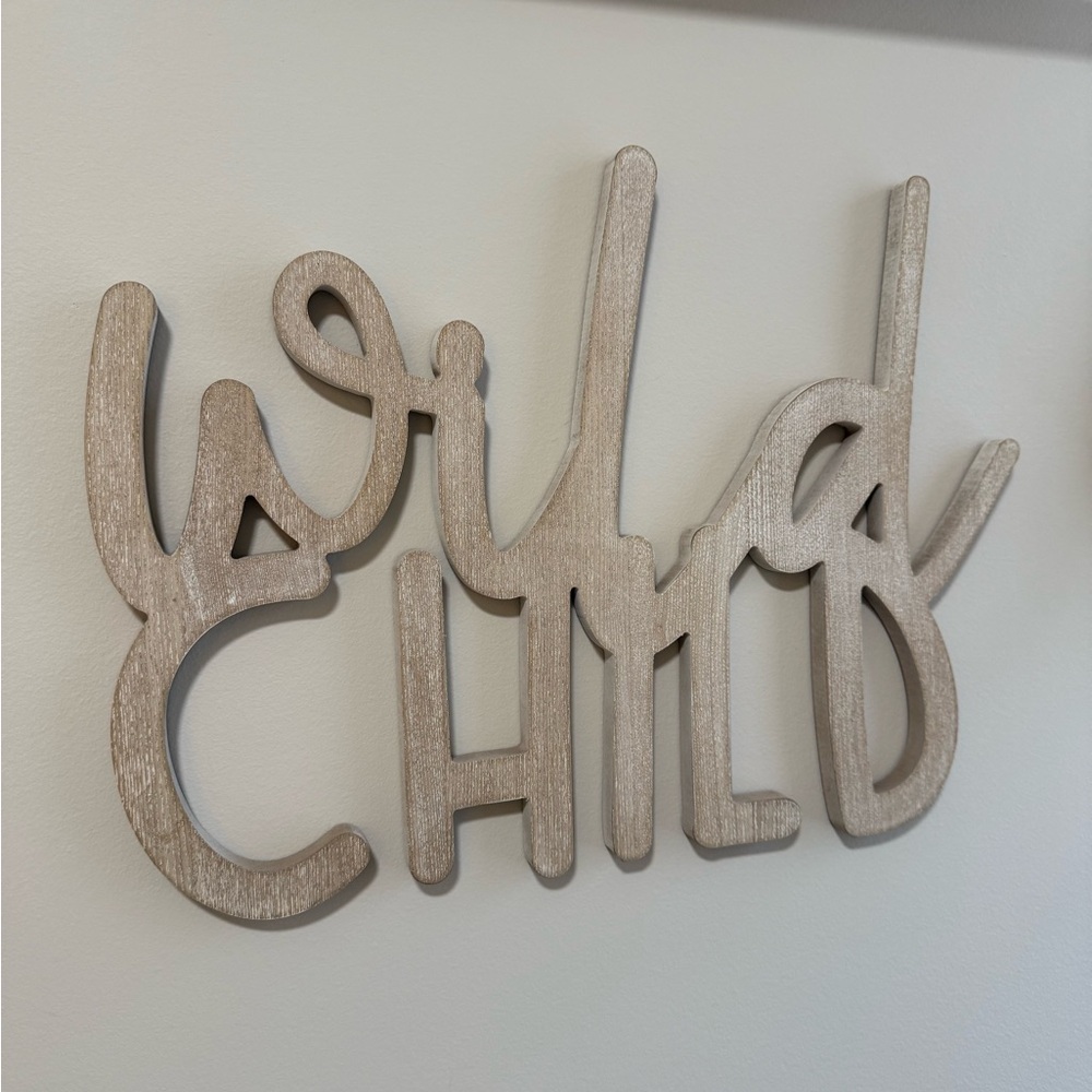 Wild Child Wooden Wall Decor